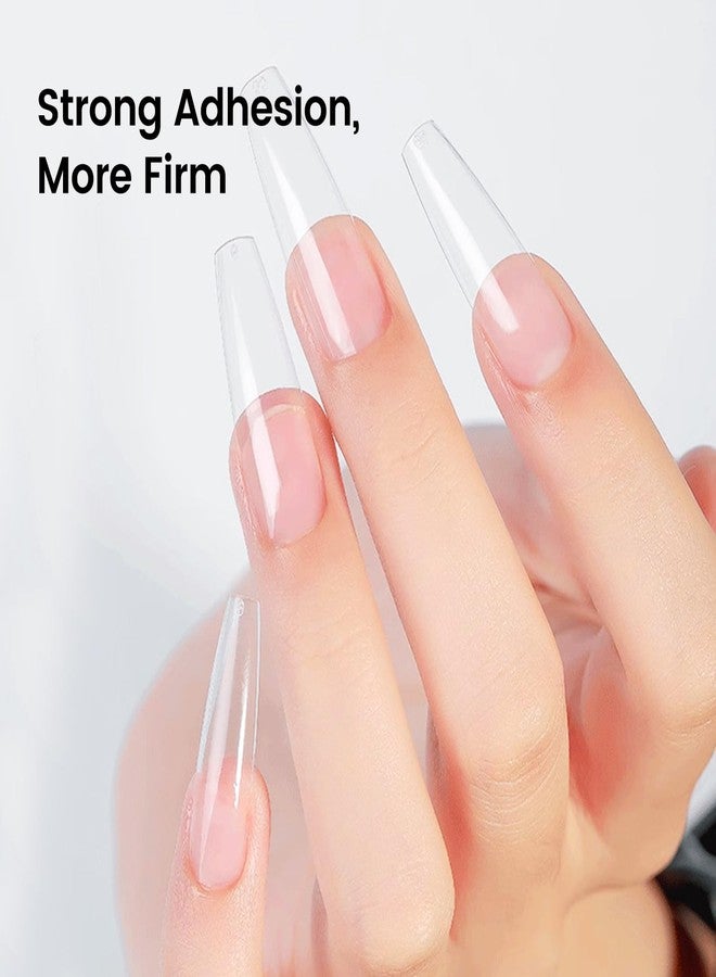 JODSONE 10ml Gel Nail Glue Strong for Nail Tips Long Lasting Extension for Clear Tips and Clear Press On Nail Glue,Salon Art DIY at Home Need U V Light Cured - Image 2